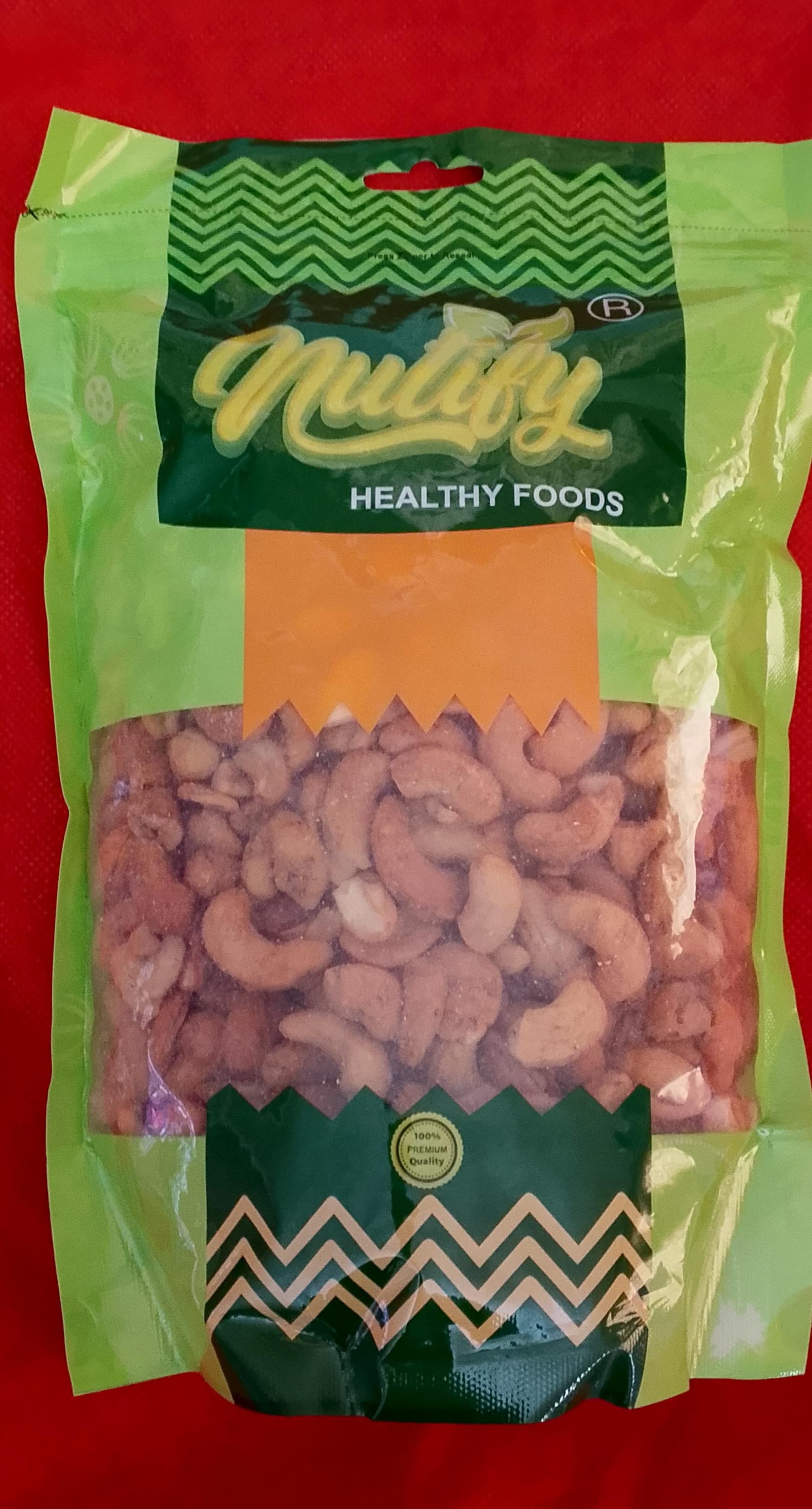 Pack of cashew nuts